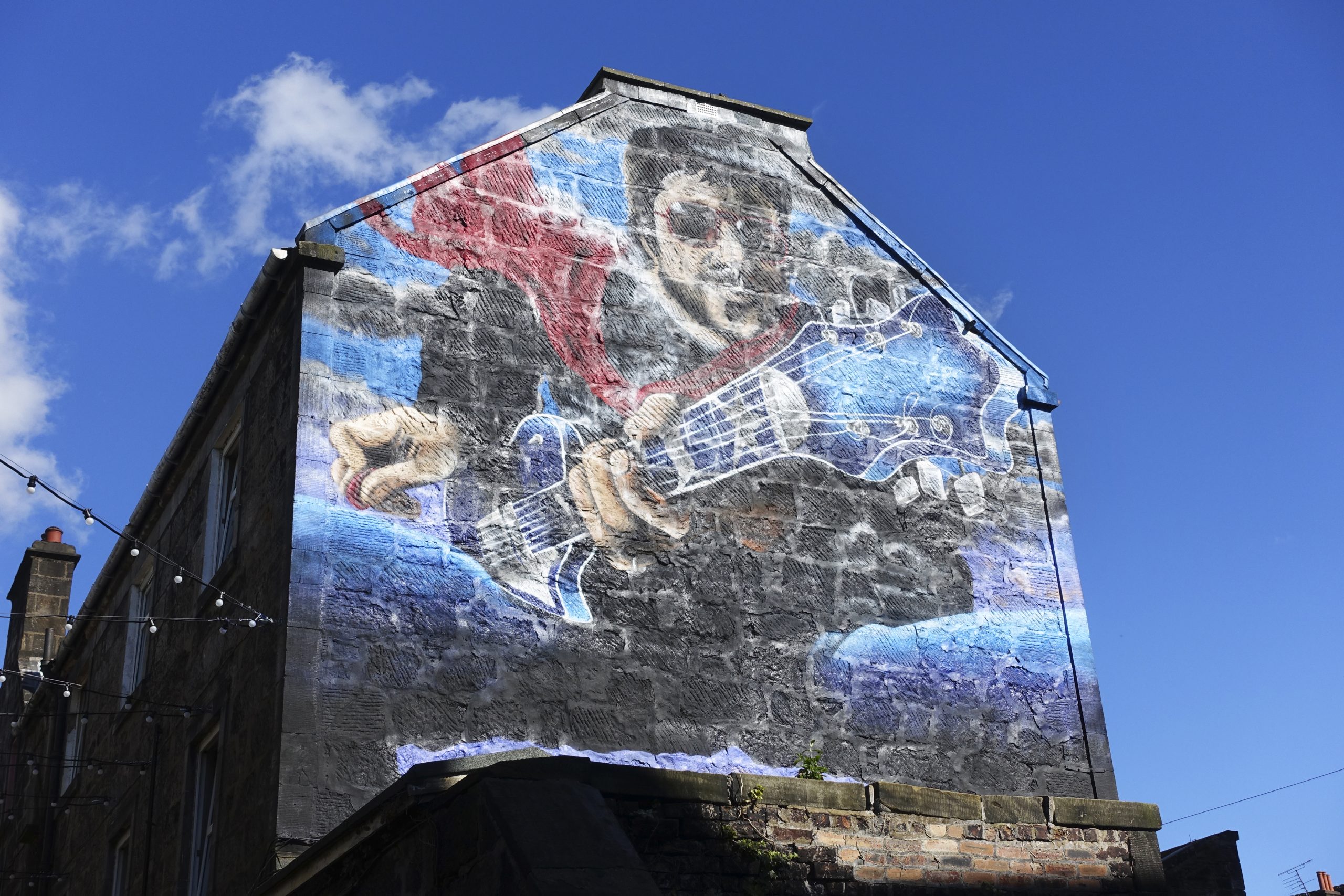 Gerry Rafferty Mural Blue Sky Graeme McLatchie